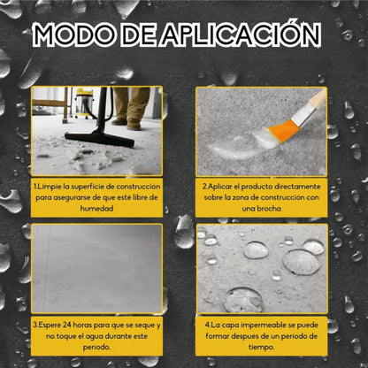 Pack HydroFix™ Sellador Adhesivo Transparente   1kg + 1 Brocha