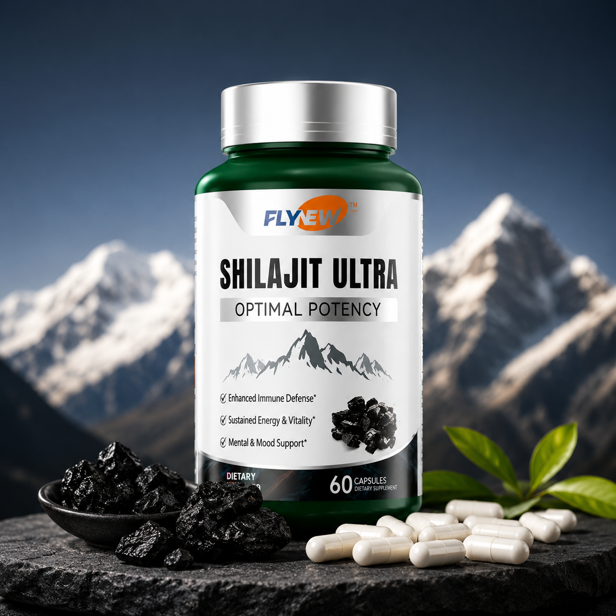 Shilajit Ultra™ Vitality  -  suplemento 60 CAPSULAS
