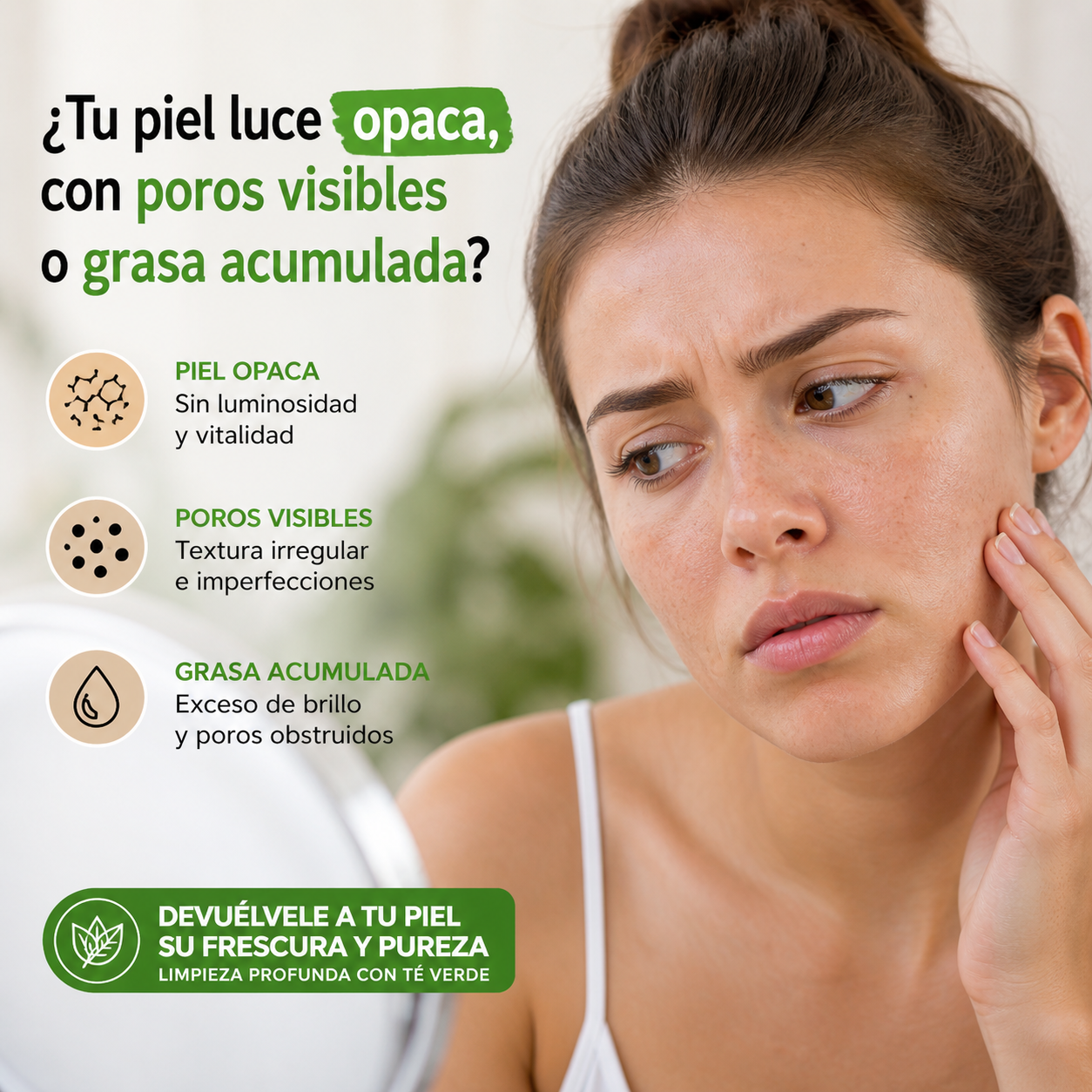 DermaGreen™ MASCARILLA Té VERDE EN BARRA